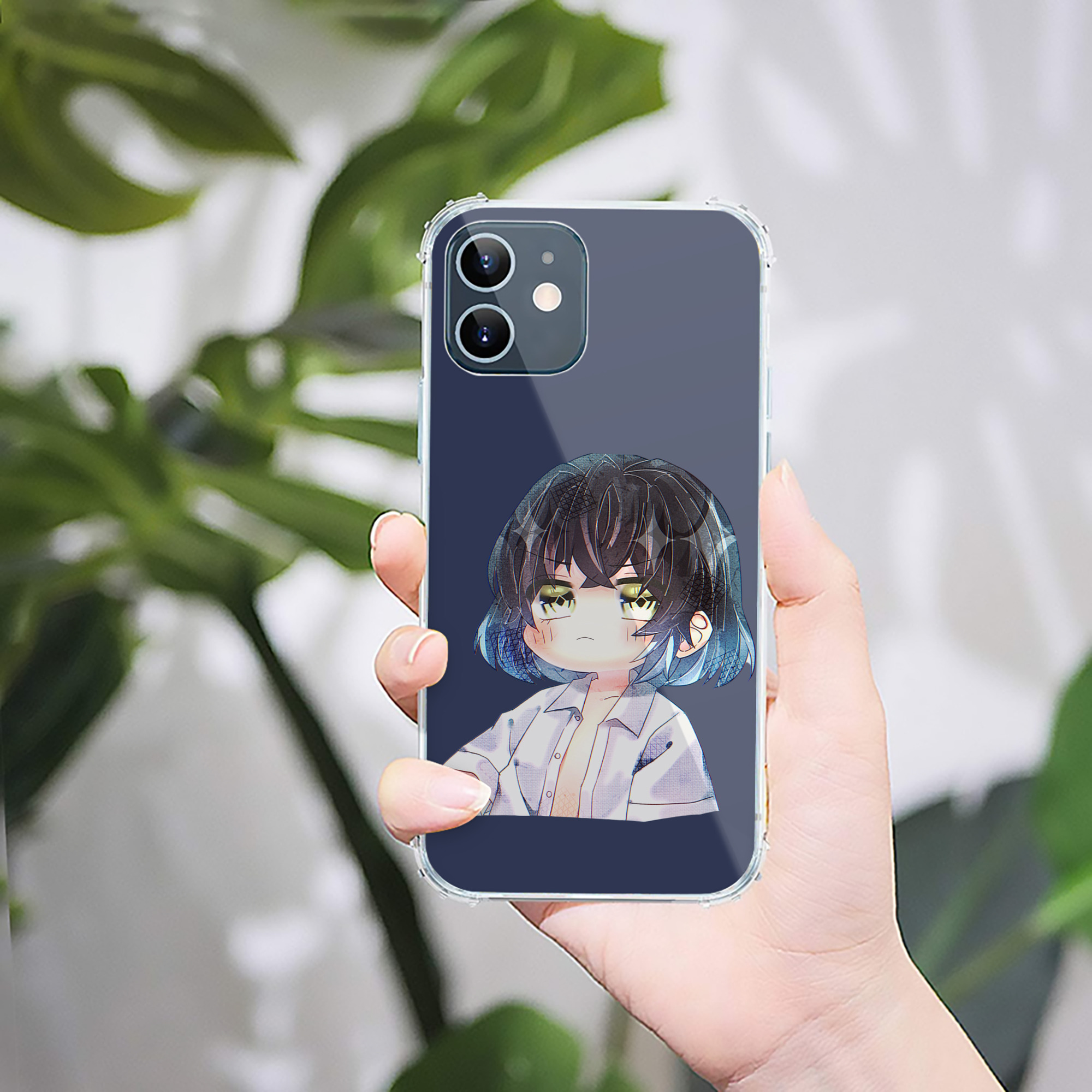 （画像用） 鬼滅の刃（きめつのやいば）嘴平 伊之助／はしびら いのすけ Hashibira Inosuke 【iPhone 12シリーズ対応】透明スマホケース（クリアソフトケース）